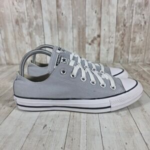 Converse Chuck Taylor All Star Ox Wolf Grey Low Top Sneakers 166710F Mens 6 Wo 8